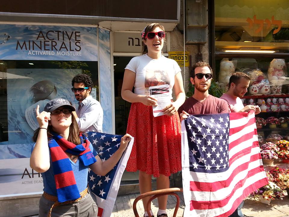 Outside the Arava Store (A few birds with one nonviolent stone). Photo: A. Daniel Roth