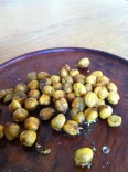 These chickpeas are representative of chickpeas and are not meant to resemble any specific chickpeas from said falafel place or elsewhere anywhere