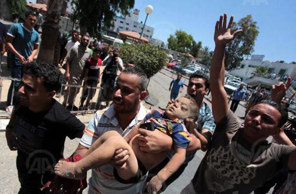 The IDF's "Collateral Damage". Photo: Anadolu.