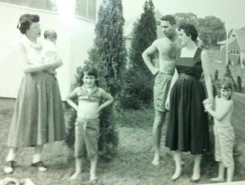 Pop, Grandmom and my aunts Carol and Bonnie, after moving to Ohio