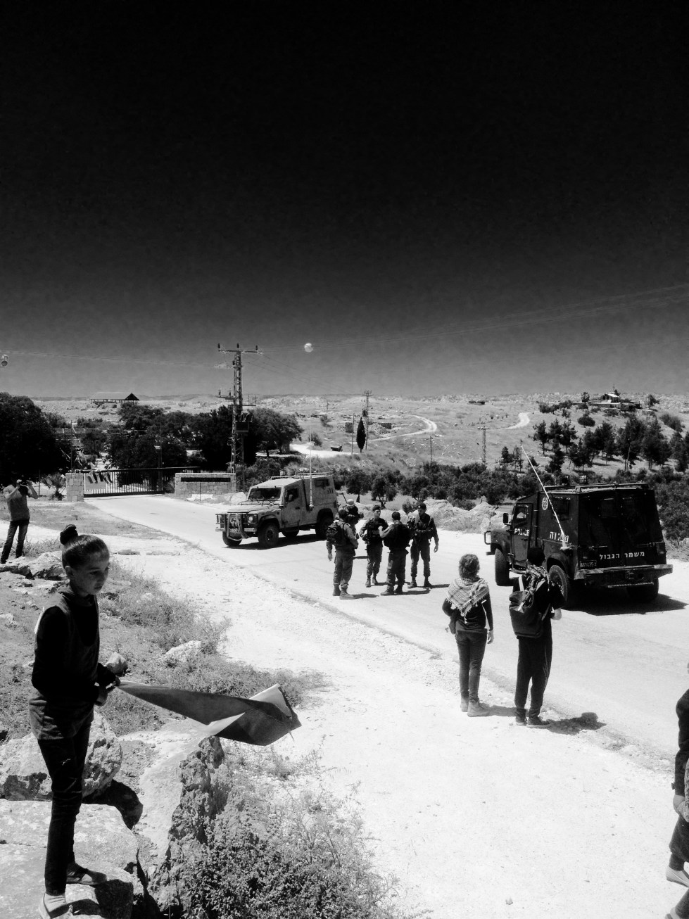 Threats, intimidation, courage, heat, steadfastness: Another day in the village of Susiya.  