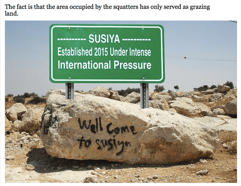 The graphic included in Regavim's Jerusalem Post Op Ed